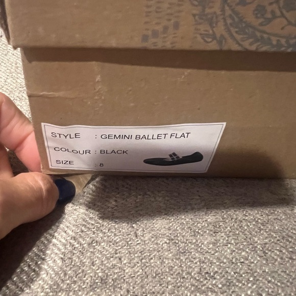 women's free people Gemini black ballet flats size 8 - Picture 7 of 9